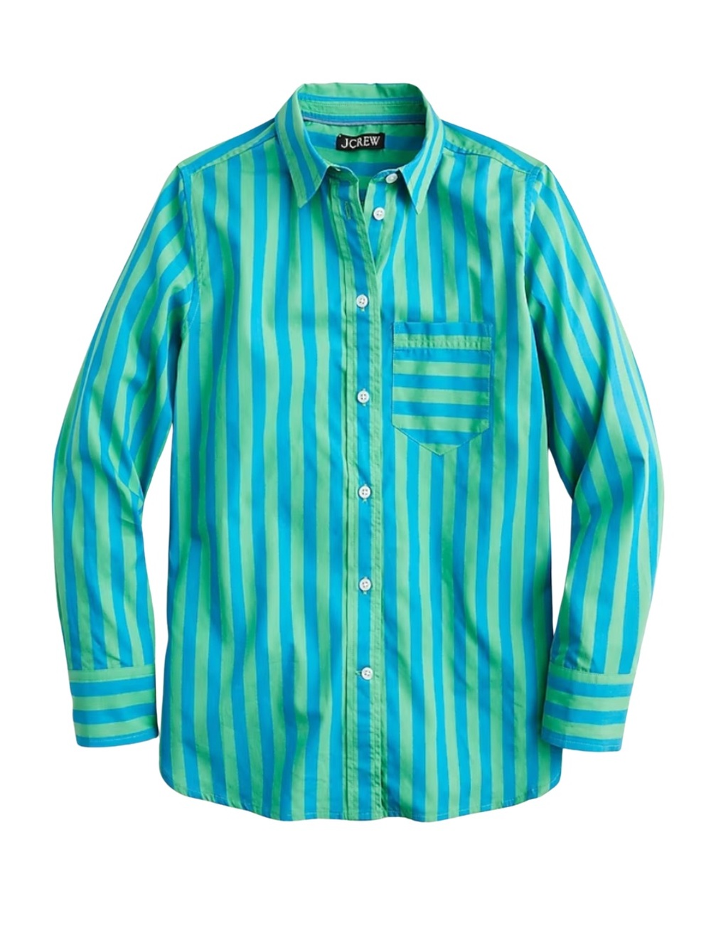 J. Crew Classic Fit Cotton Striped Button Down